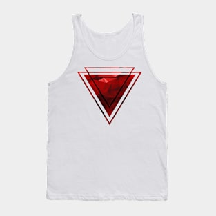 Red abstract geometric modern Tank Top